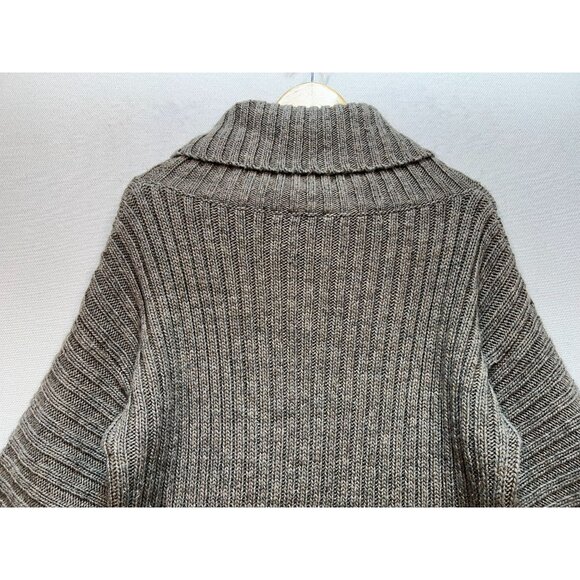Soft Surroundings Womens Wool Turtleneck Pullover Sweater Ribbed Knit Sz L Brown - Picture 9 of 10